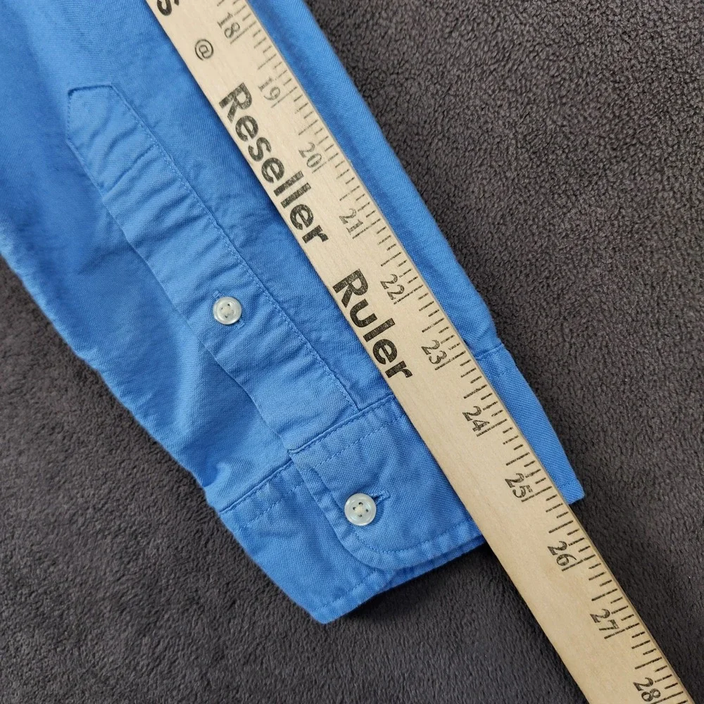 Polo Ralph Lauren Oxford Shirt Mens Large Blue Classic Fit Long Sleeve Button Up